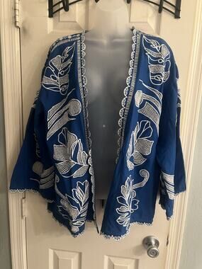 Jade Coastal Cotton Cardigan By Johnny Was Medium